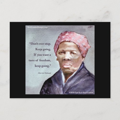 Harriet Tubman  Quote Postcard