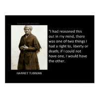 Harriet Tubman Quote Postcard