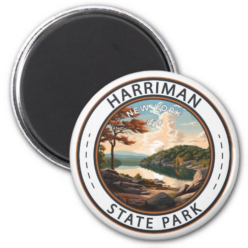 Harriman State Park New York Badge Magnet