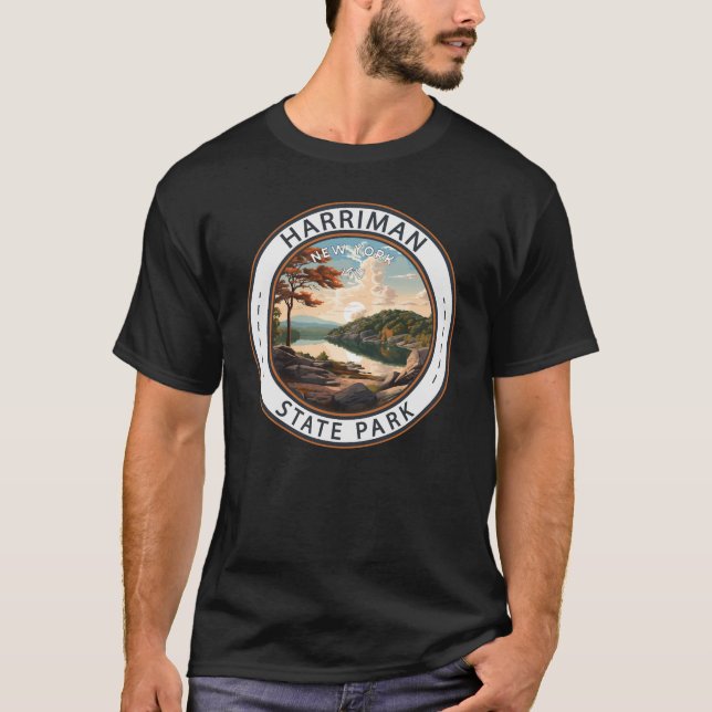Harriman State Park New York Badge T-Shirt (Front)