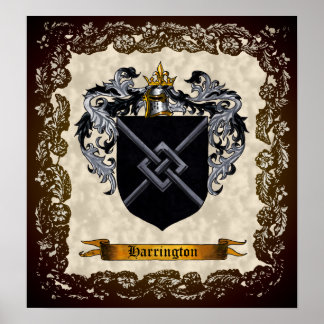 Harrington Coat of Arms Poster