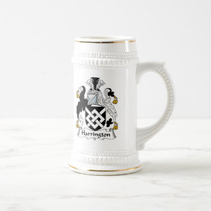 Harrington Family Crest Beer Stein