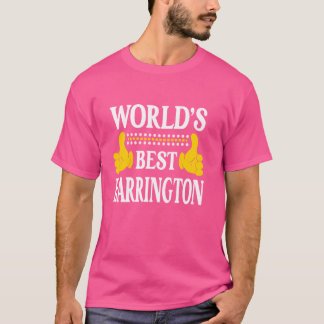 Harrington Surname Family Last Name World's Best H T-Shirt