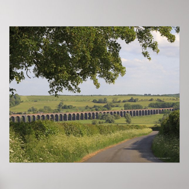 Harringworth Viaduct, Rutland.  Also known as Poster (Front)