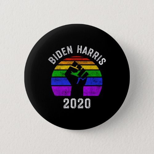 Harris 2020 Black Lives Problem Lgbt Gay Pride  Button