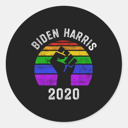 Harris 2020 Black Lives Problem Lgbt Gay Pride  Classic Round Sticker