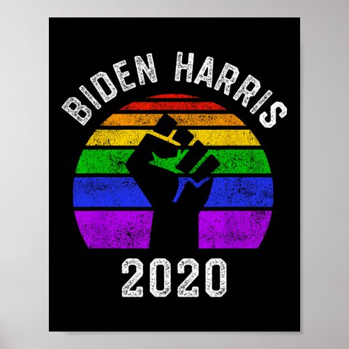 Harris 2020 Black Lives Problem Lgbt Gay Pride  Poster