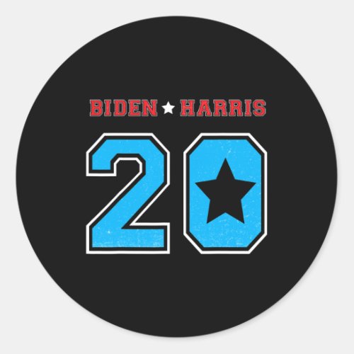 Harris 2020 Election Vintage Football Jersey Style Classic Round Sticker