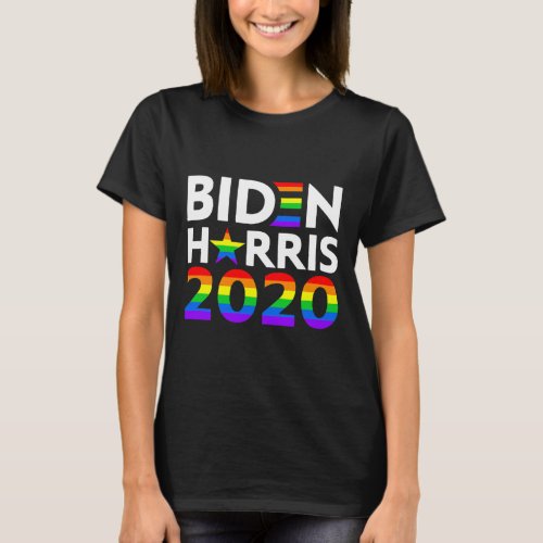 Harris 2020 Lgbt Gay Pride Rainbow Flag  T_Shirt