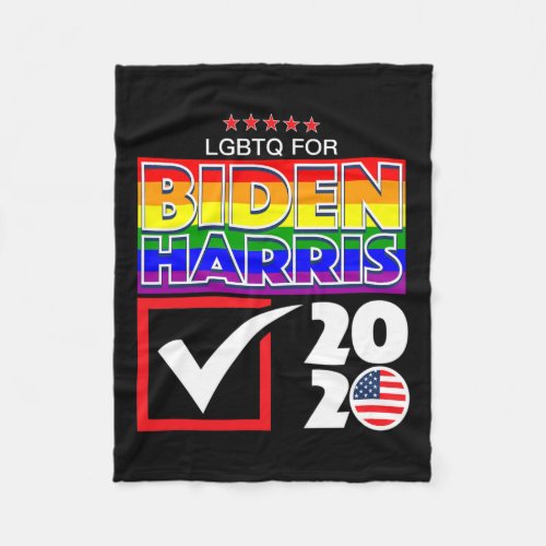 Harris 2020 Lgbt Gay Pride Usa Election Democrat P Fleece Blanket