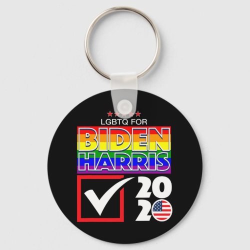 Harris 2020 Lgbt Gay Pride Usa Election Democrat P Keychain