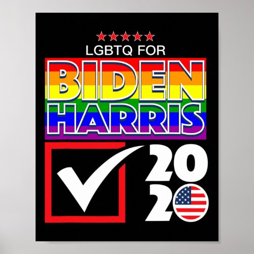 Harris 2020 Lgbt Gay Pride Usa Election Democrat P Poster