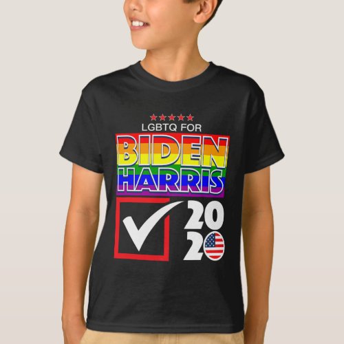 Harris 2020 Lgbt Gay Pride Usa Election Democrat P T_Shirt