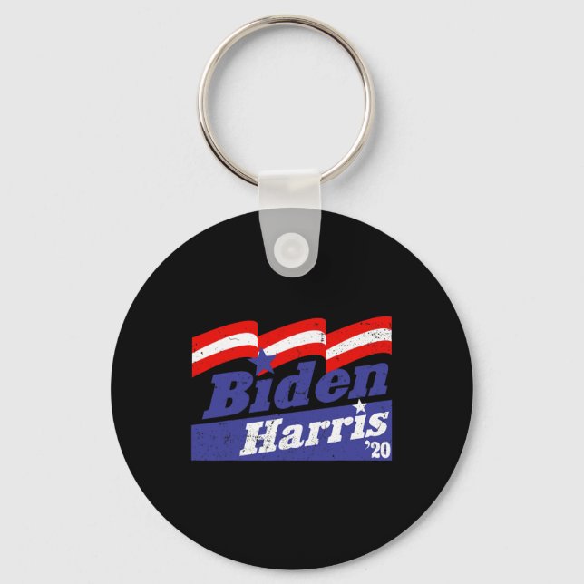 Harris 2020 President Vice Pres Distressed Joe Kam Keychain (Front)