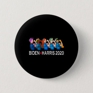 Harris 2020 Rosie Riveter Election Women Support G Button