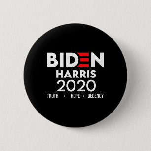 Harris 2020 Truth Hope Decency Shirt Vintage Elect Button