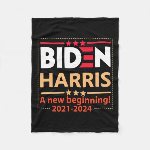 Harris 2021_2024 A New Beginning  Fleece Blanket