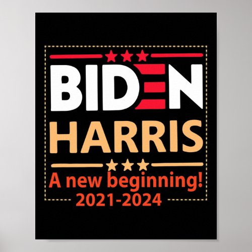 Harris 2021_2024 A New Beginning  Poster