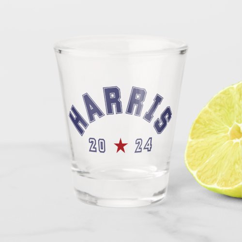 Harris 2024 Athletic Word Art  Shot Glass