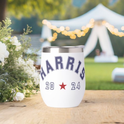 Harris 2024 Athletic Word Art Thermal Wine Tumbler