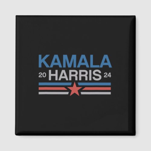 Harris 2024 Bold Retro Stripe Star  Magnet