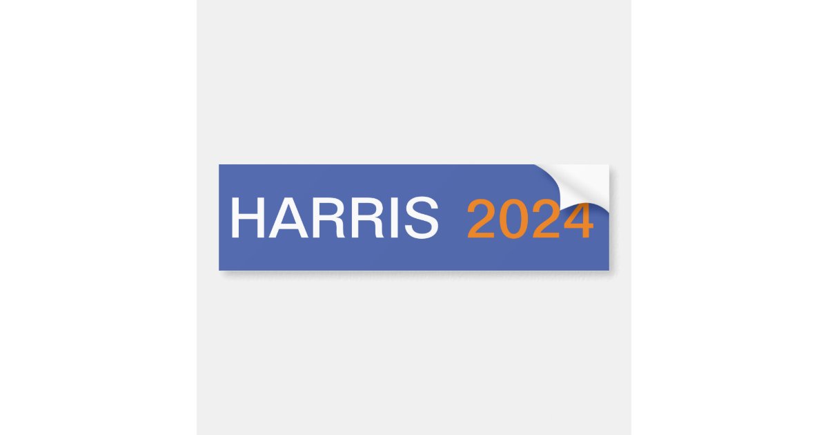 HARRIS 2024 bumper sticker Zazzle