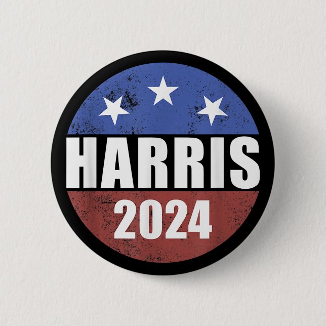 Harris 2024 Election Button Vote President Harris (Front)