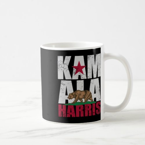 Harris 2024 Election California Flag Retro  Coffee Mug