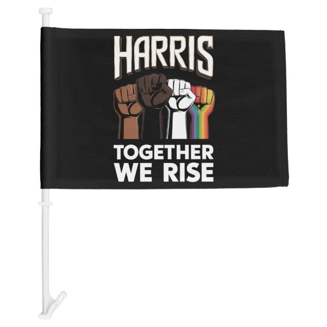 Harris 2024 Election LGBT Kamala Harris 2024 Car Flag (Front)