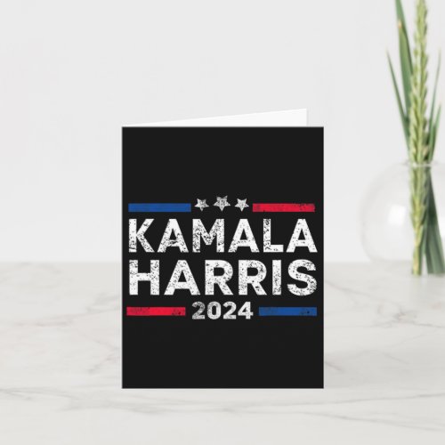 Harris 2024 For President Campaign Us Flag 2 Side  Card