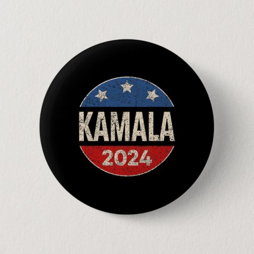 Harris 2024 For President Retro Button Election 