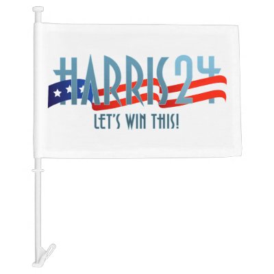 Harris 2024 Let&#39;s Win This Flag Ribbon