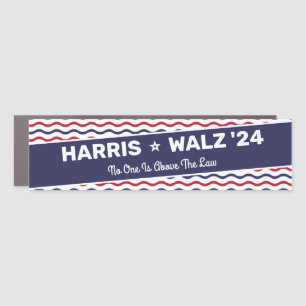 Harris 2024 - No One Is Above The Law Car Magnet