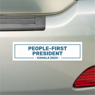 Harris 2024 People-first President Car Magnet
