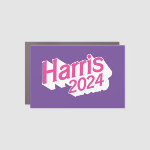 Harris 2024 Pink and Purple Colorful Car Magnet