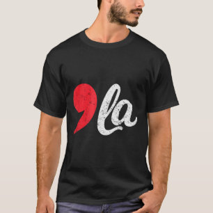Harris 2024 President Distressed Comma La Funny T-Shirt