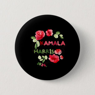 Harris 2024 President Women Funny America Election Button