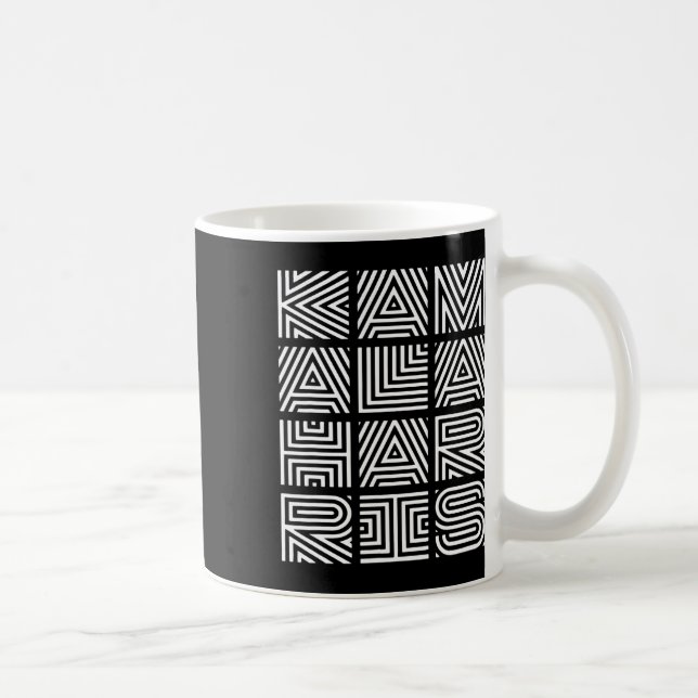 Harris 2024 Quilted Geometry Lettering  Coffee Mug (Right)