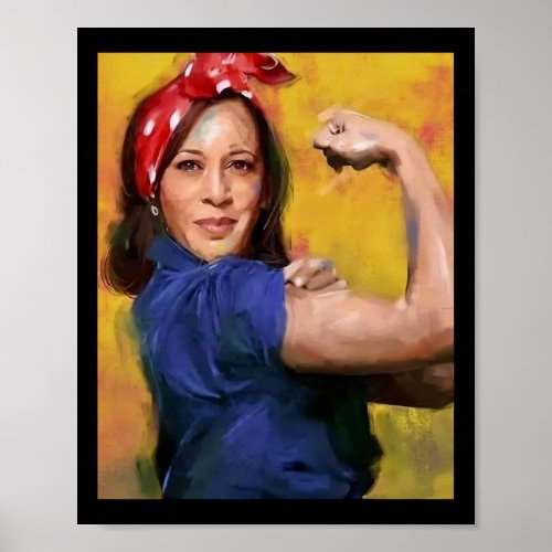 Harris 2024 Rosie The Riveter Childless Cat Lady V Poster