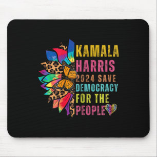 Harris 2024 Save Democracy For The People Sunflowe Mouse Pad