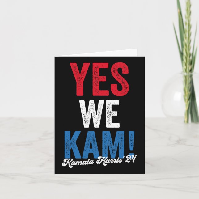 Harris 2024 Support I&#';m With Her Kamala Harris  Card (Front)