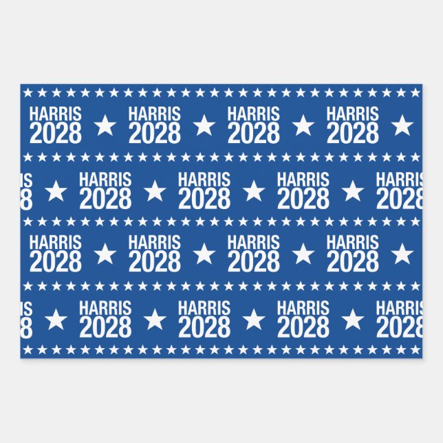 Harris 2028 Election Support Kamala for President  Wrapping Paper Sheets (Front)