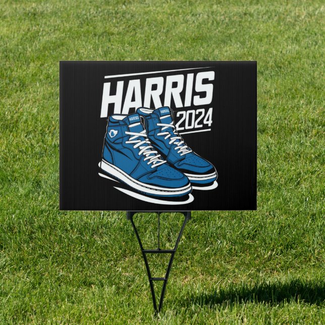 Harris 24 Vote President Kamala Election Sneakers Sign (Insitu)