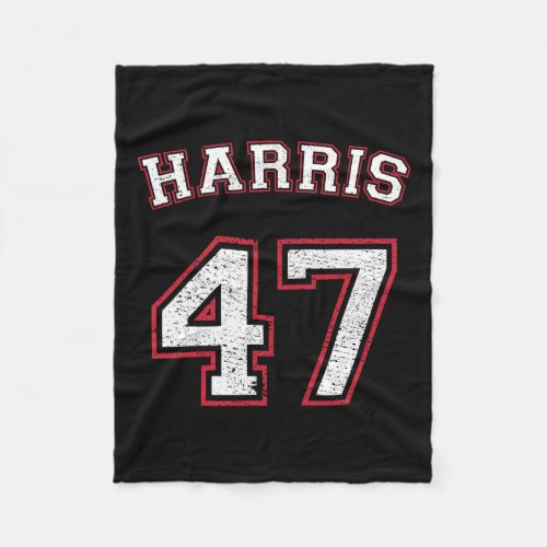 Harris 47 47th President  Fleece Blanket