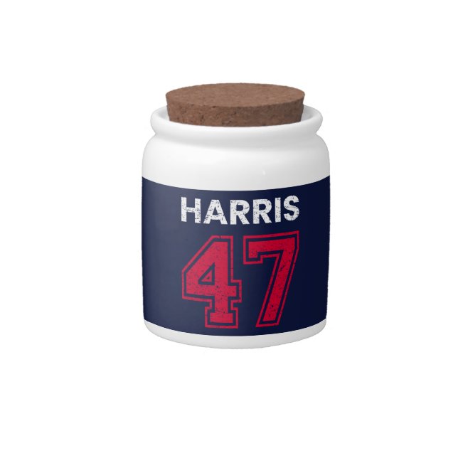 Harris 47 I - Kamala Harris For President Candy Jar (Front)