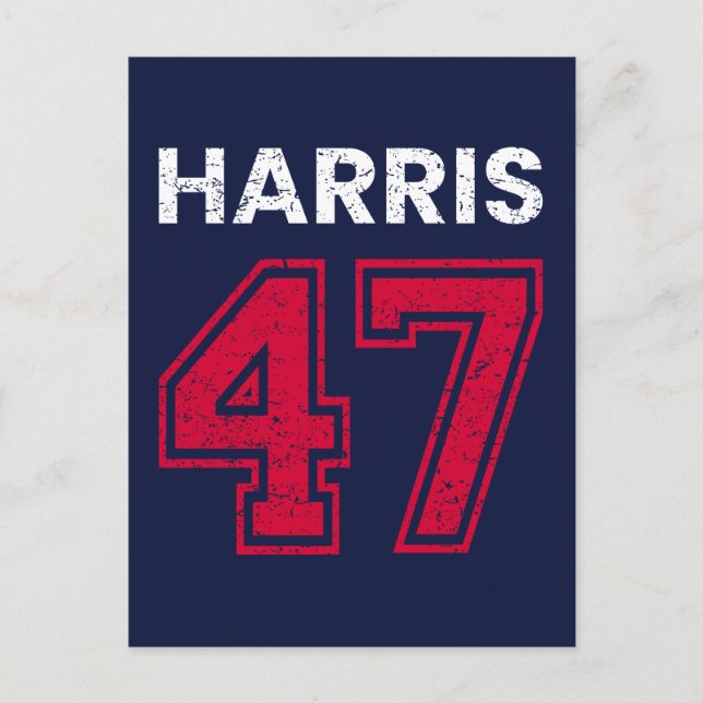 Harris 47 I - Kamala Harris For President Postcard (Front)