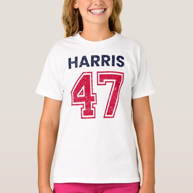 Harris 47 I - Kamala Harris For President T-Shirt (Front)