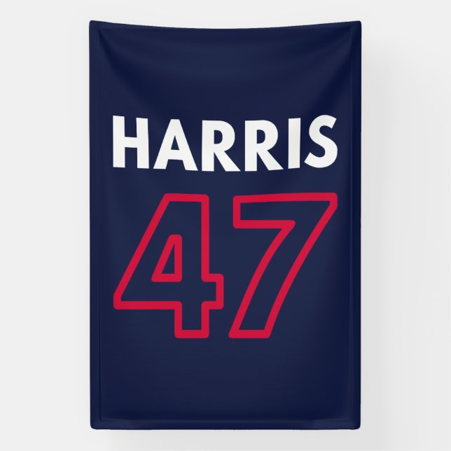 Harris 47 III - Kamala Harris For President Banner (Vertical)