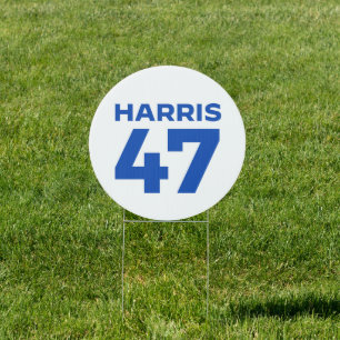 Harris 47 sign