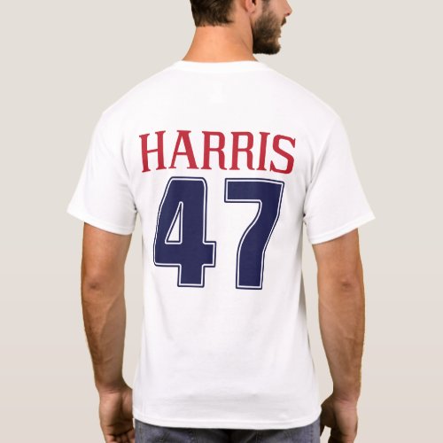 Harris 47 Sports Number Kamala for President 2024 T_Shirt